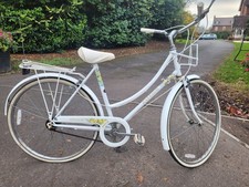 Raleigh Caprice Ladies Dutch Style Loop Town Bike Bicycle Shopper White 3 Speed