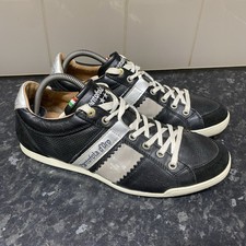 Pantofola d’Oro Low Mens Black  Leather Shoes Trainers  Size UK 9 EUR 43