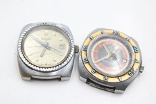 Vintage Mechanical Sicura Watch Heads SPARES/REPAIRS x 2