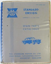 STANDARD Ensign Car Spare Parts List #507042