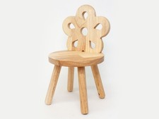 Wooden Kids Stool with Flower