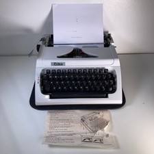 Vintage Erica Typewriter Model 155 Manual Tested Working Made in GDR No Case