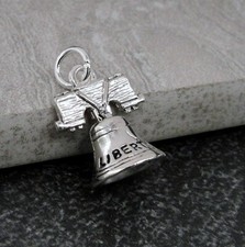 Silver Liberty Bell Charm -