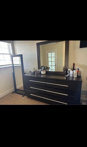 Dressing table with full - table,