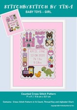 Cross stitch pattern baby toys - cross,