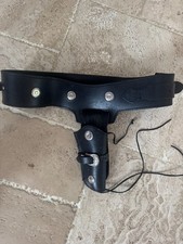 leather cowboy gun belt and holster