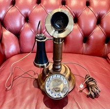 Opis 1921 - The Wooden Candlestick Retro Telephone/Antique Phone/Old Phone