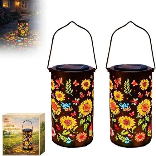 Solar sunflower lantern - sunflower,