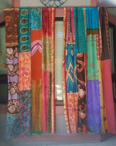 Pcs indian sari patchwork - indian,