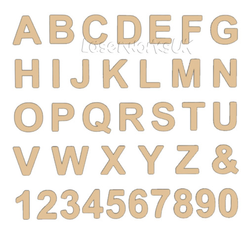 Arial font wooden - -, &