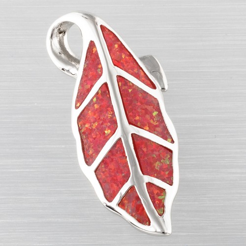 Nature leaf red fire opal - red,