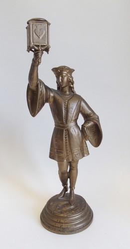 Antique gilt painted spelter