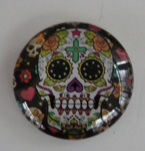 New colorful glass - 1”, skull