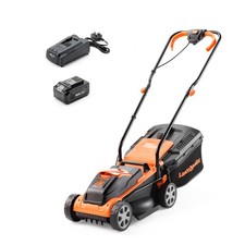 LawnMaster 32cm Cordless Lawnmower - MX 24V Rotary Mower for Small Lawns