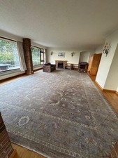 Vintage 100% Wool HUGE Harrods Carpet