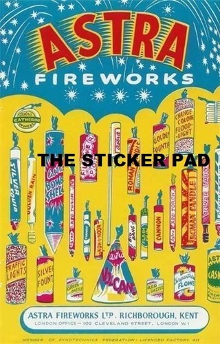 Sticker astra fireworks advert - fireworks,