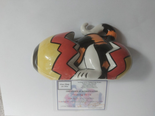 Lorna bailey cream - egg, cat