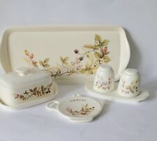 M&S Harvest Country Collection Cream  Melamine Bundle X 4 Pieces Vintage Retro