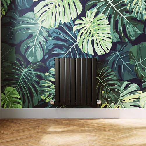 Black radiator flat panel - black,