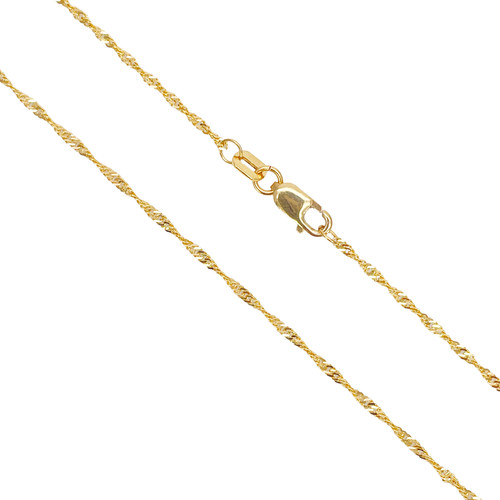 22ct gold twisted chain - 22ct,