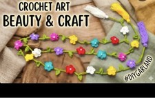 Handmade crochet flower hair - handmade,