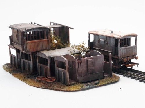 Gauge wagons scrapyard - oo,