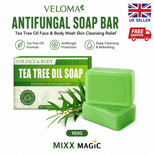 Veloma antifungal soap bar tea - bar,