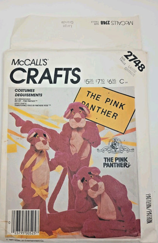 Mccalls 2748 pink panther - 2748,