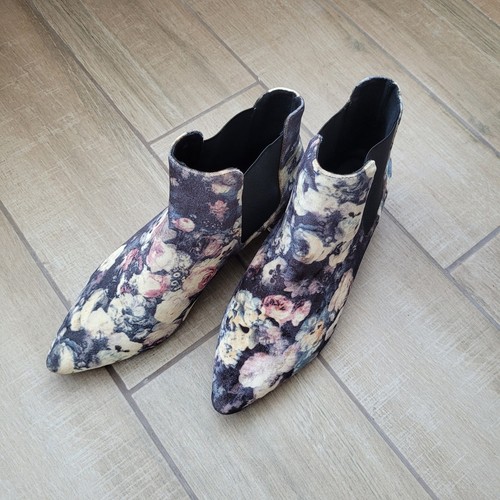 Topshop velvet floral chelsea - velvet,