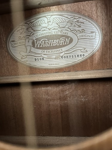 Washburn d10 acoustic - s,