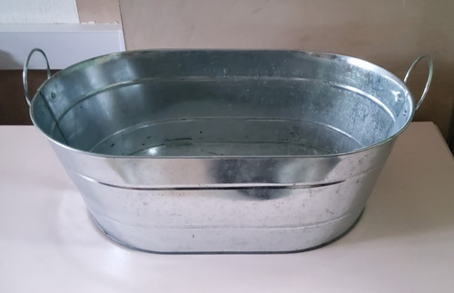 Large metal ice cooler - ice,