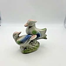 Vintage Porcelain Bird Figurines Handmade Pigeon/Dove Collectible