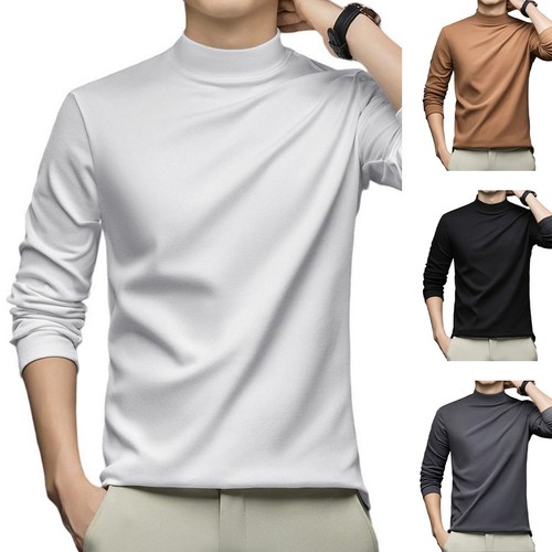 Half turtleneck mens sweater - half,