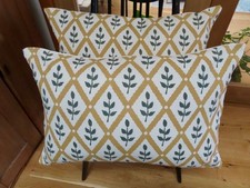 Vanessa Arbuthnott - Huge  PAIR - 24 x 16"  ‘ Lattice Leaf ' Cushion Covers