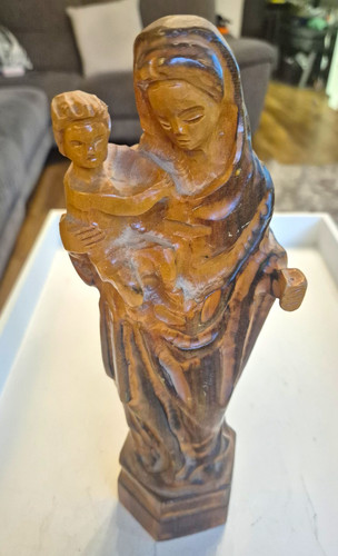 Christianity wooden statue - christianity,