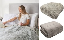 Cuddle velour weighted blanket - cuddle,