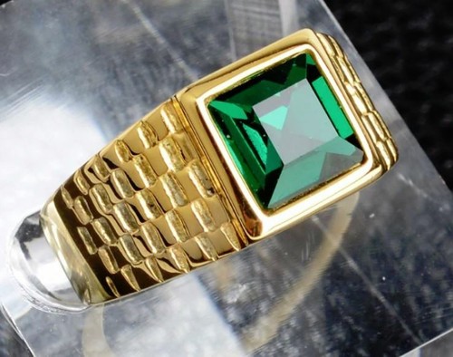 18k gold emerald - ep, cz