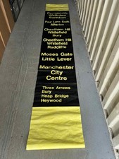 Manchester Area Front Via Bus Destination Blind