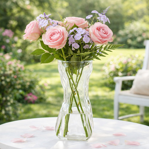 Glass flower vases - vases, with