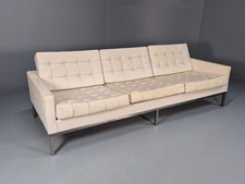 Vintage Hille Florence Knoll Design 3 Seat Sofa Original Vinyl 1960  EB9801 M3SS