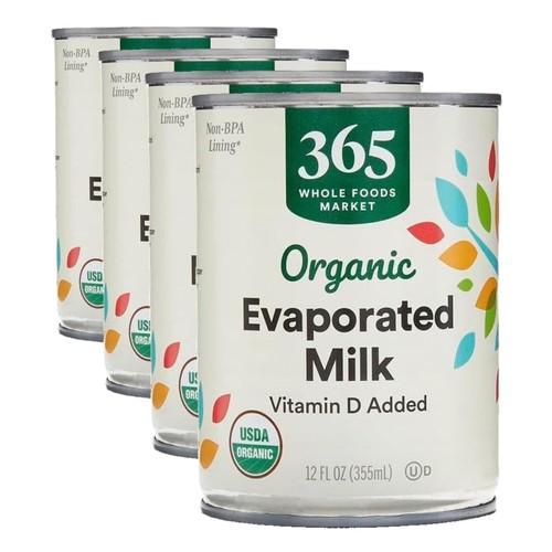 Organic evaporated milk fl - evaporated, 12