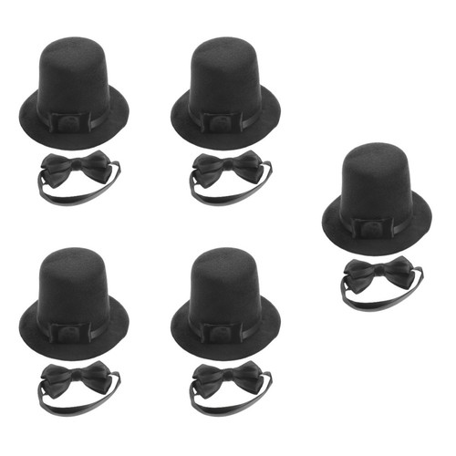Adjustable black pet hat - adjustable, with