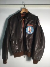 Eastman A-2 Leather Flight Jacket, WWll 8th Army USAAF style, Size 44, Film Prop