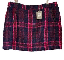 Oasis Tweed Checked Mini Skirt