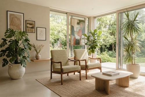 Pair mid century modern - of,