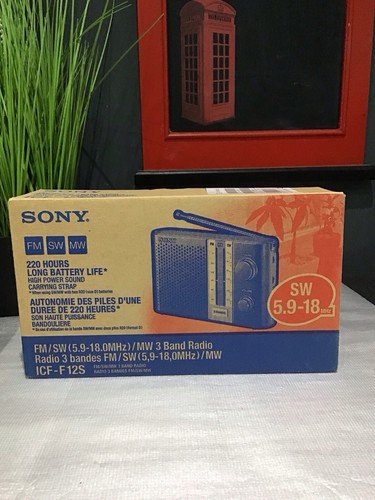 Rare vintage sony icf f12s - sony, icf-f12s