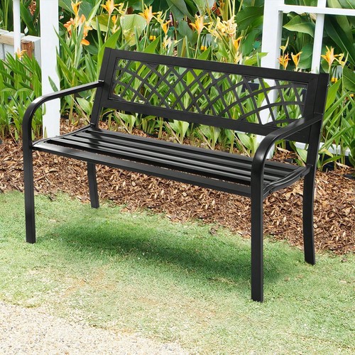 Seater garden bench steel - seater,