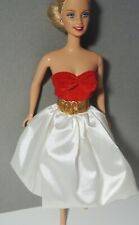 Vintage Barbie 1960s reproduction Silken Flame dress & gold belt No Doll