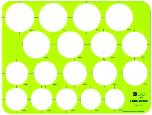 Jakar large circles template - circles,