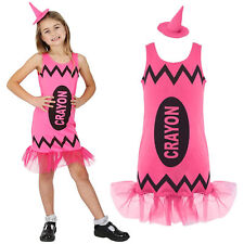 GIRLS PINK CRAYON DRESSES
